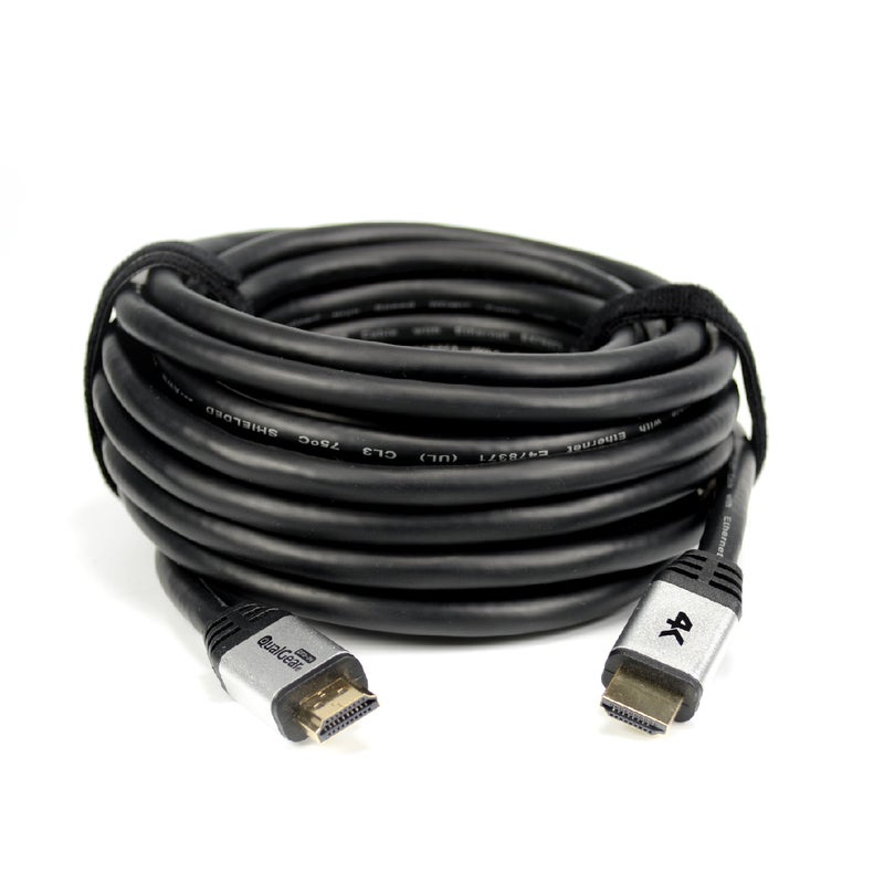 QualGear HDMI 2.0 Cable 30' High Speed HDMI 2.0 Cable with Ethernet 30' - Black (QG-CBL-HD20-30FT) - Image 2